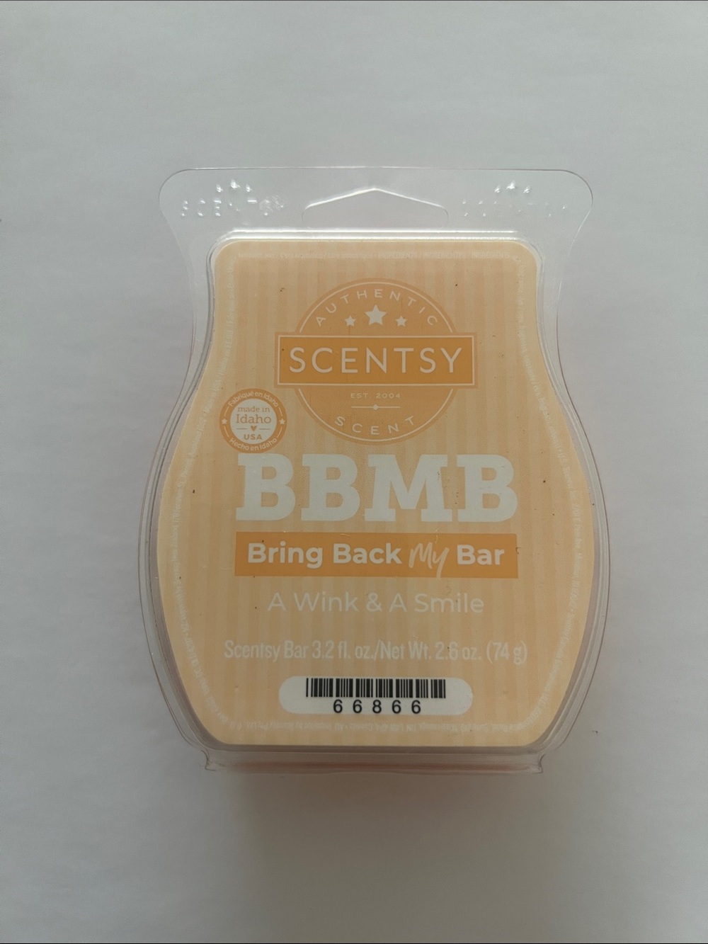 RETIRED/DISCONTINUED Scentsy BBMB Bring Back My Bar - A Wink & A Smile